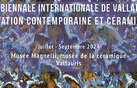 Affiche de la 26ème Biennale Internationale de Vallauris/création contemporaine et céramique