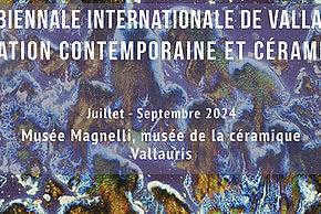 Affiche de la 26ème Biennale Internationale de Vallauris/création contemporaine et céramique