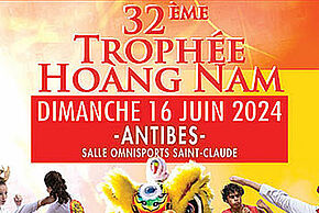 Affiche des 32ème trophée Hoang Nam dimanche 16 juin - salle omnisports Saint-Claude